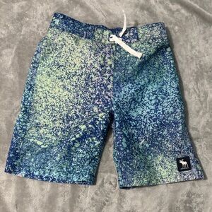 Abercrombie & Fitch Colorful Splash Print Swim Shorts